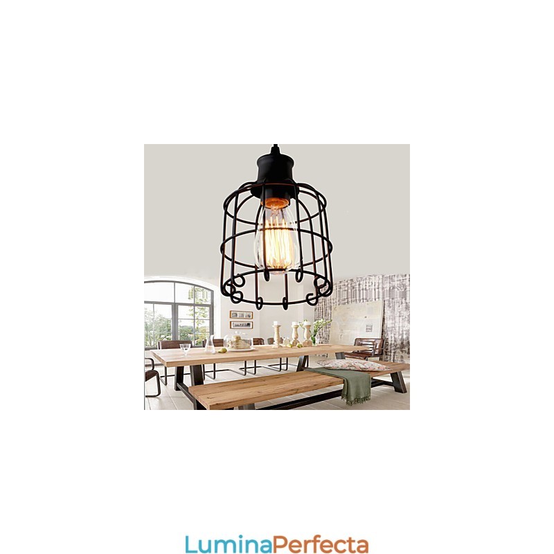 Lampe suspendate Mini Style Rustic Lodge Retro Country Garage Metal
