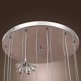 Lampă suspendată modernă, contemporană, în stil mini, din metal cromat