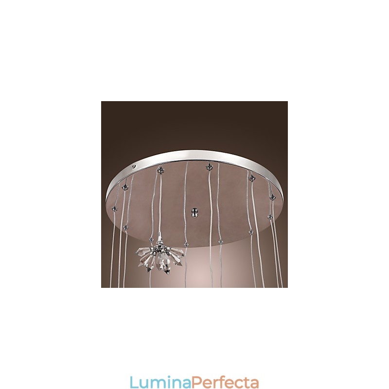 Lampă suspendată modernă, contemporană, în stil mini, din metal cromat