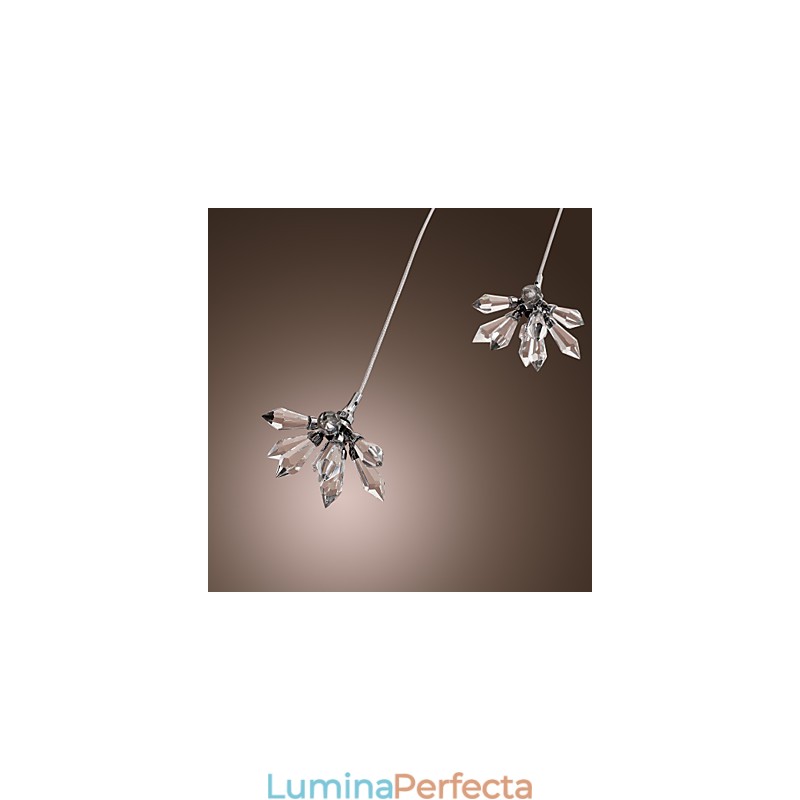 Lampă suspendată modernă, contemporană, în stil mini, din metal cromat