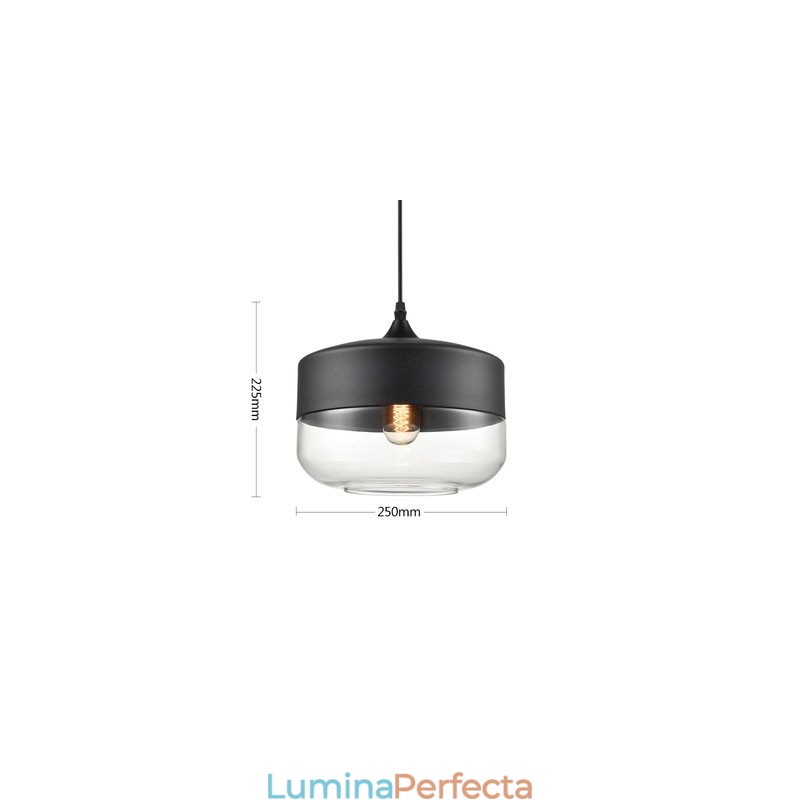 Lampă candelabru din sticlă din fier forjat de la Nordic Creative Stair Shop