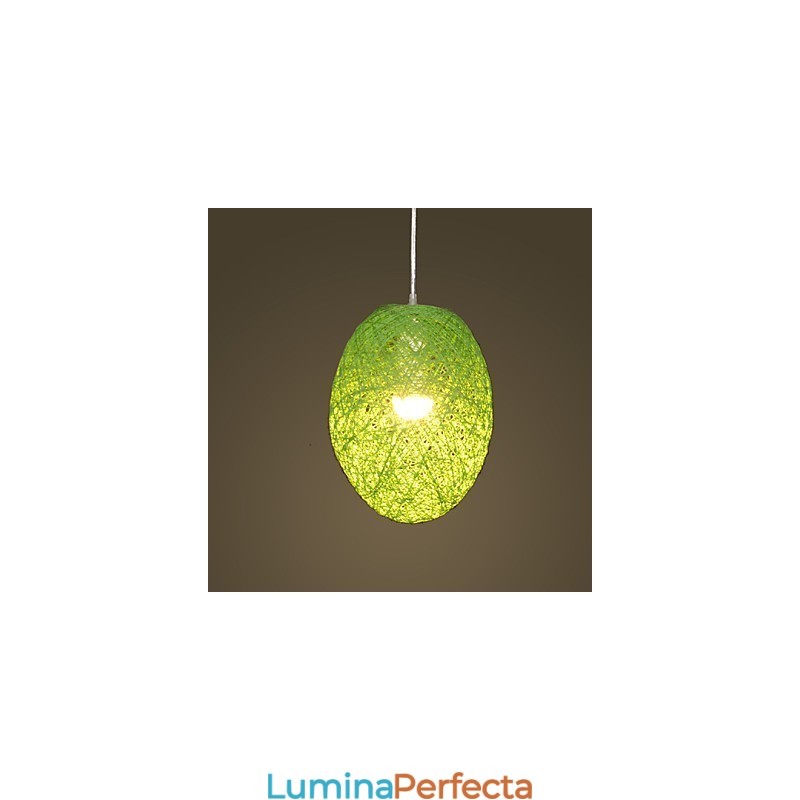 Lampă modernă din ratan, cu un singur cap, țesut cu artă Cany