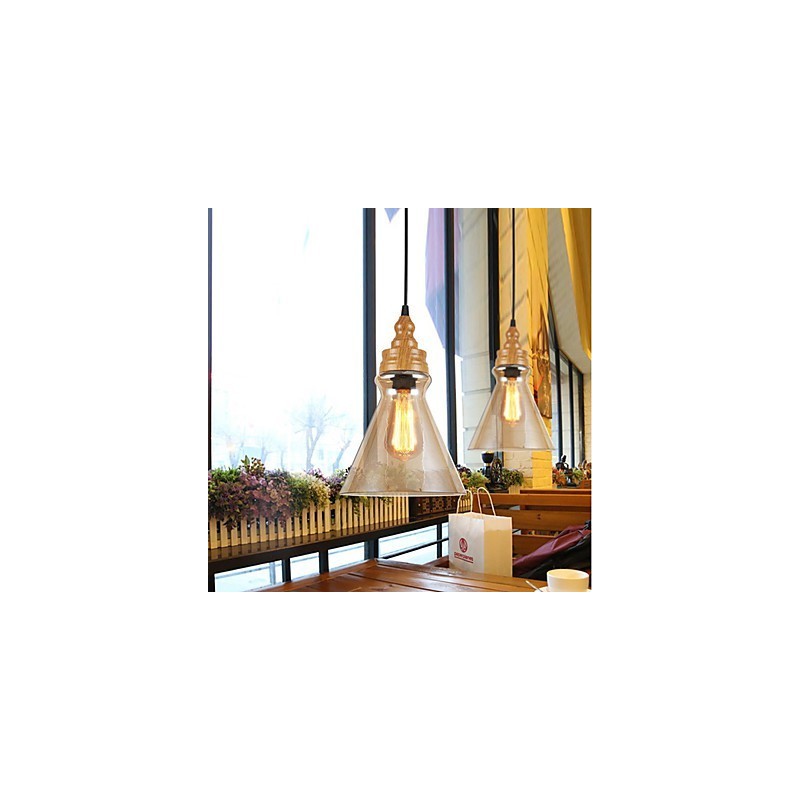 Lampă creativă din cristal cu granulație de lemn nord-americană, care restaurează lumina străvechilor