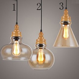 Lampă creativă din cristal cu granulație de lemn nord-americană, care restaurează lumina străvechilor
