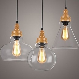 Lampă creativă din cristal cu granulație de lemn nord-americană, care restaurează lumina străvechilor