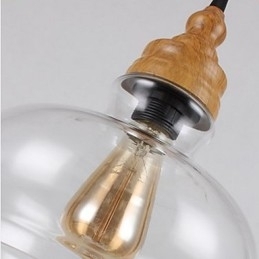 Lampă creativă din cristal cu granulație de lemn nord-americană, care restaurează lumina străvechilor