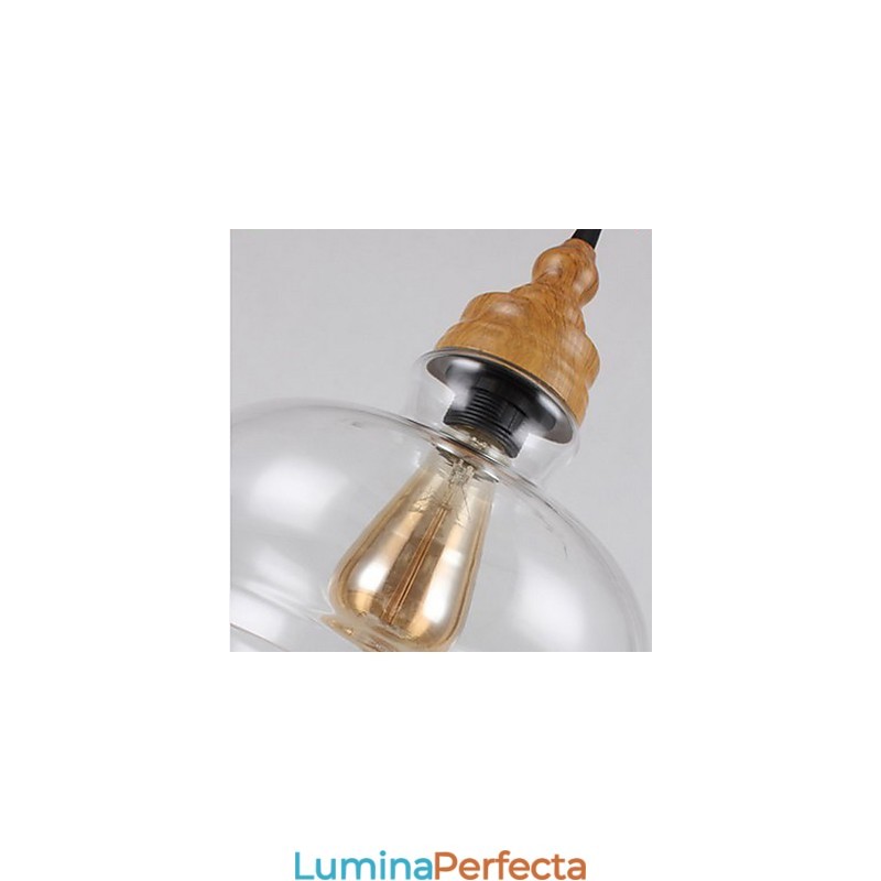 Lampă creativă din cristal cu granulație de lemn nord-americană, care restaurează lumina străvechilor