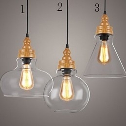 Lampă creativă din cristal cu granulație de lemn nord-americană, care restaurează lumina străvechilor