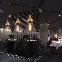 Lampă creativă din cristal cu granulație de lemn nord-americană, care restaurează lumina străvechilor