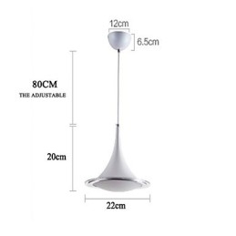 Trumpet Pendant Light Droplight Candelabru din acril