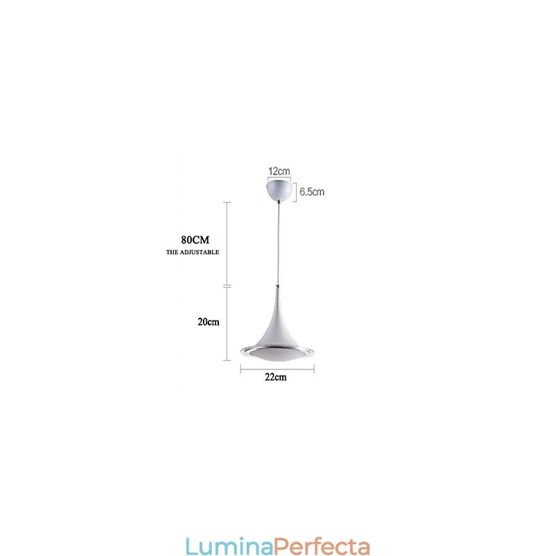 Trumpet Pendant Light Droplight Candelabru din acril