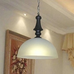 Lampă suspendată din metal cu pictură în stil clasic bol tradițional