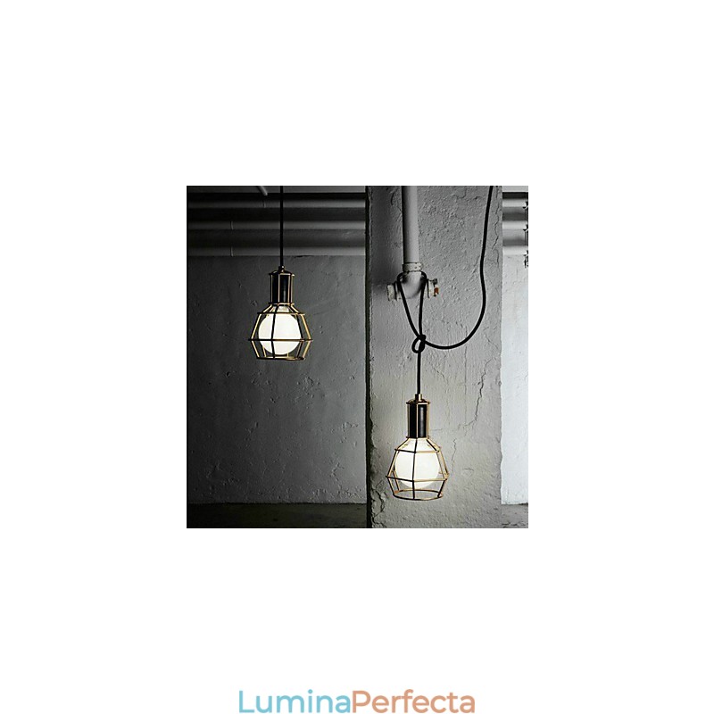 Lampă suspendată din metal galvanizat Country Garage