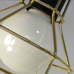 Lampă suspendată din metal galvanizat Country Garage