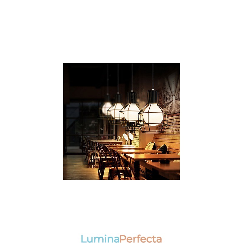 Lampă suspendată din metal galvanizat Country Garage