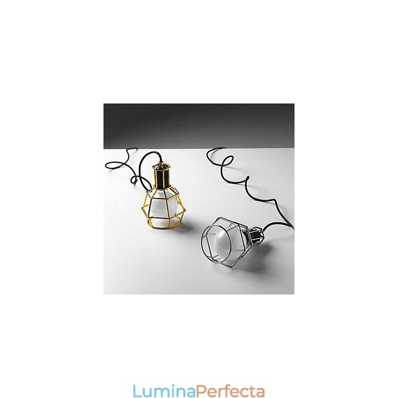 Lampă suspendată din metal galvanizat Country Garage