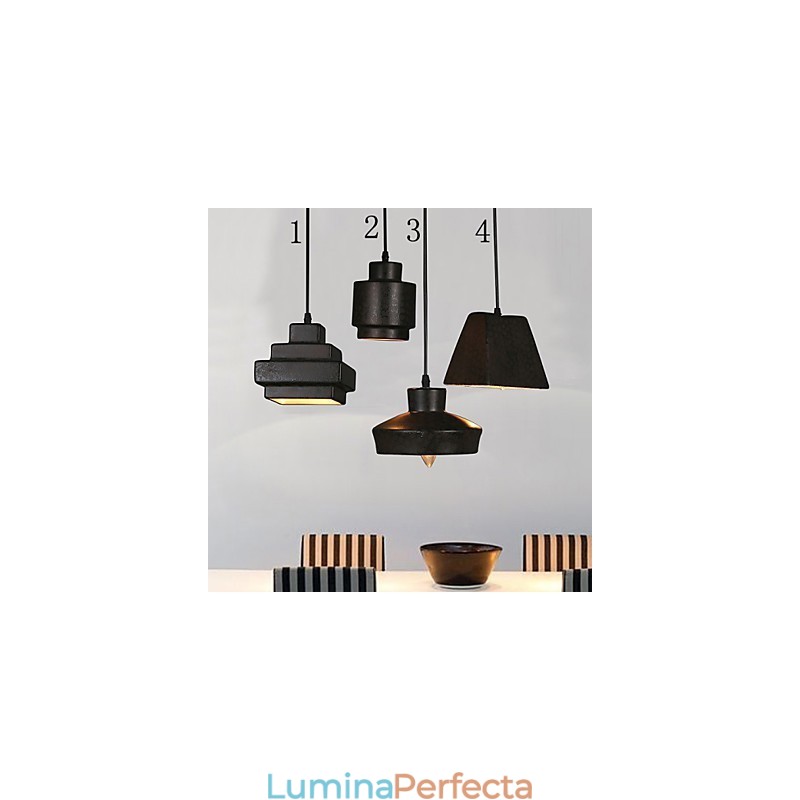 American Country Retro Candelabru din sticlă Rusty Sitting Droplight