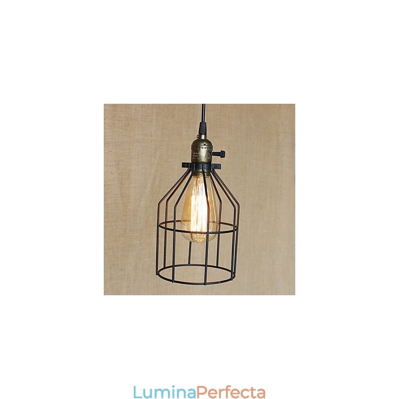 Industria rurală americană a contractat un singur cap de candelabru de fier creativ cu plită mică