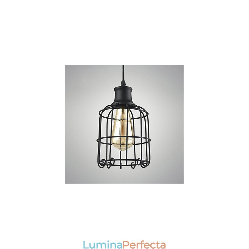 Lampă cu suspendare Edison Vintage Light Candelabru Cage Abajur