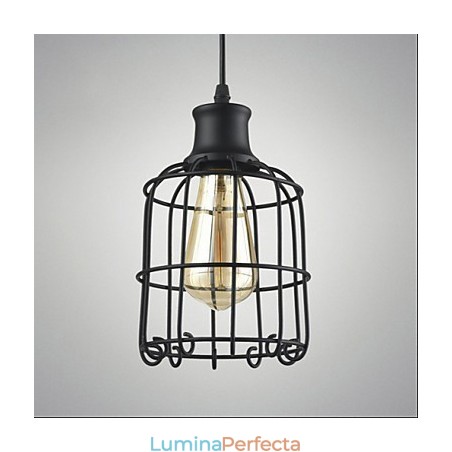 Lampă cu suspendare Edison Vintage Light Candelabru Cage Abajur