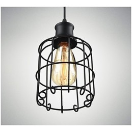 Lampă cu suspendare Edison Vintage Light Candelabru Cage Abajur