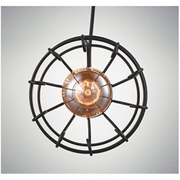 Lampă cu suspendare Edison Vintage Light Candelabru Cage Abajur