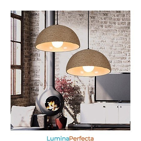 30 * Restaurează căile antice Ideea nordică Semicerc Coș de mână Coarda de cânepă Droplight 30 * Restaurează căile antice Ideea nordică Semicerc Coș de mână Coarda de cânepă Droplight