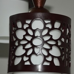 Stil modern chinezesc Clasic din lemn masiv Tambur Creativ cu un singur cap Droplight Lampă