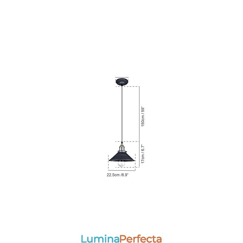 Lumini suspendate Tradițional Clasic Vintage Retro Metal
