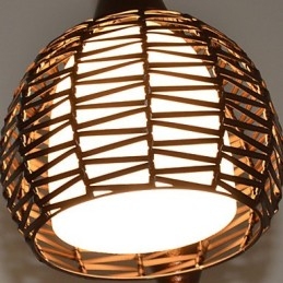 Rural Cany Art Weaving Clasic Contracted Droplight Lampă Lumină