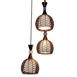 Rural Cany Art Weaving Clasic Contracted Droplight Lampă Lumină