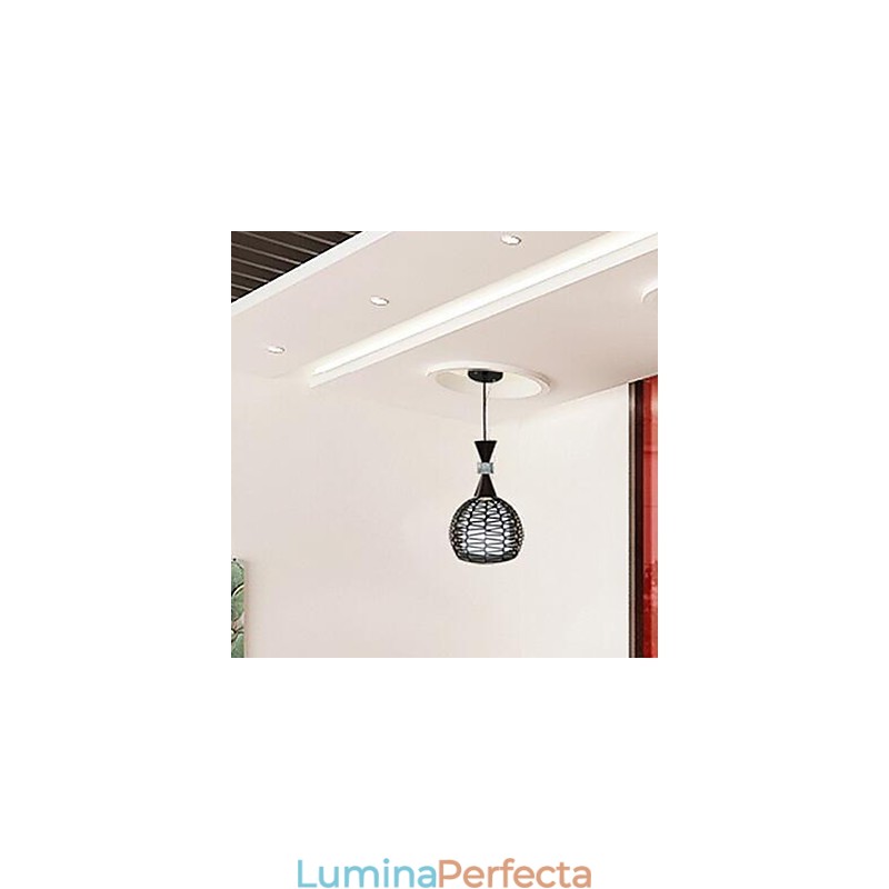 Rural Cany Art Weaving Clasic Contracted Droplight Lampă Lumină
