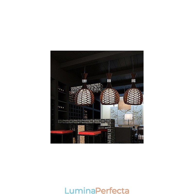 Rural Cany Art Weaving Clasic Contracted Droplight Lampă Lumină