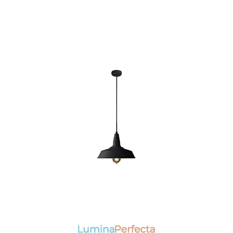 Lampă suspendată din metal cu pictură vintage