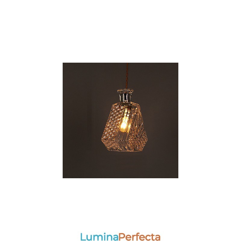 Sticlă romantică Candelabru din sticlă de artă sculptată creativă