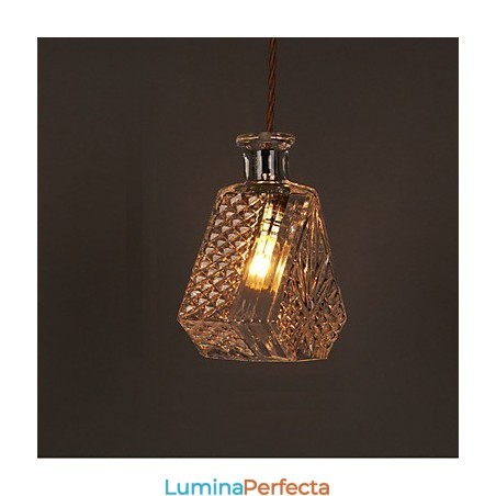 Sticlă romantică Candelabru din sticlă de artă sculptată creativă