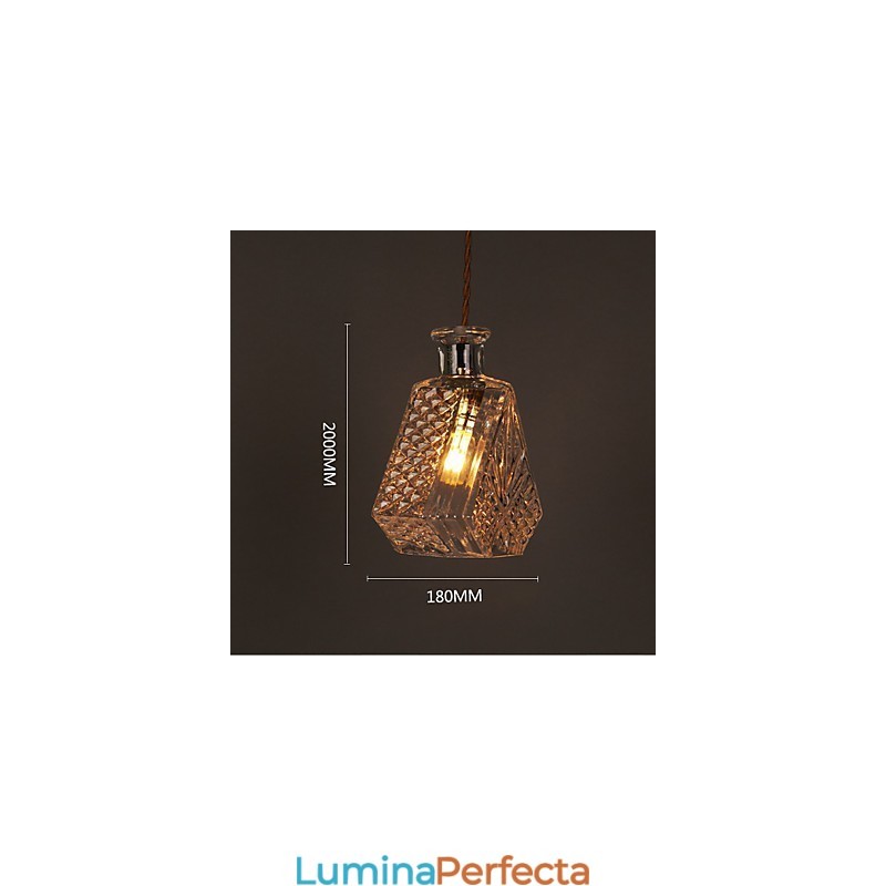 Sticlă romantică Candelabru din sticlă de artă sculptată creativă