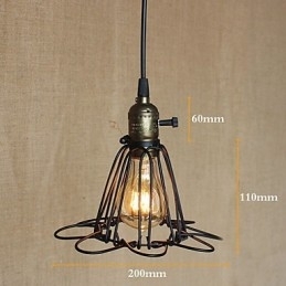 Industria rurală americană a contractat un singur cap de candelabru de fier creativ cu plită mică