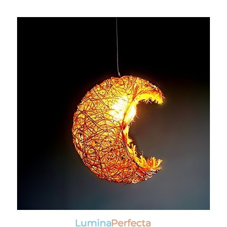 Lampă modernă din ratan, cu un singur cap, țesut cu artă Cany Lampă modernă din ratan, cu un singur cap, țesut cu artă Cany