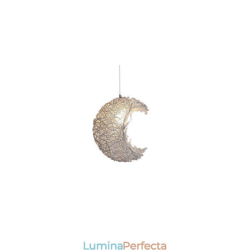 Lampă modernă din ratan, cu un singur cap, țesut cu artă Cany
