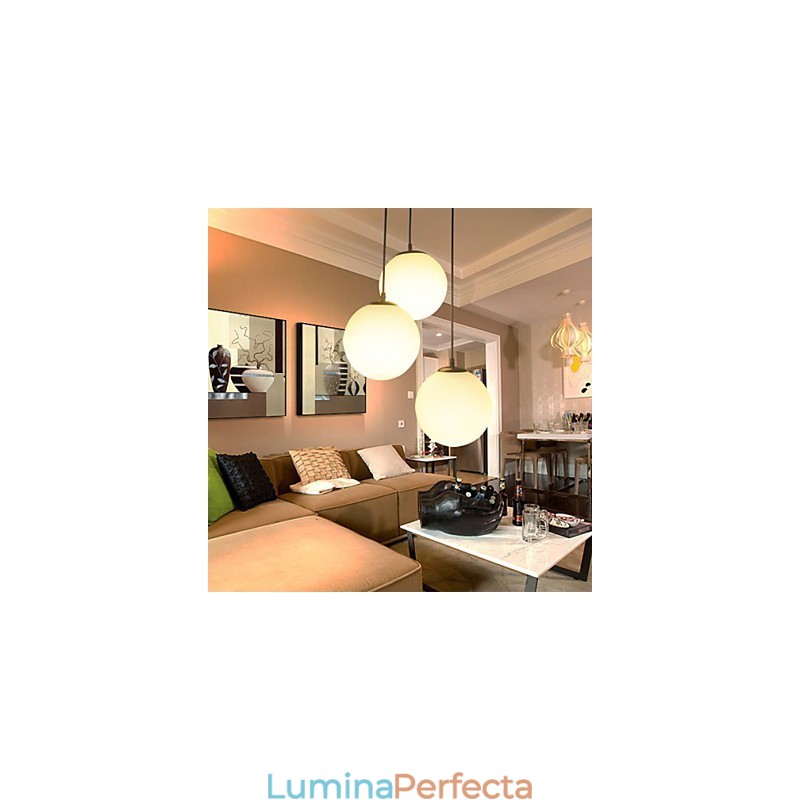 Candelabru cu bile de sticlă Lumină sferică Iluminare lampă cu un singur cap