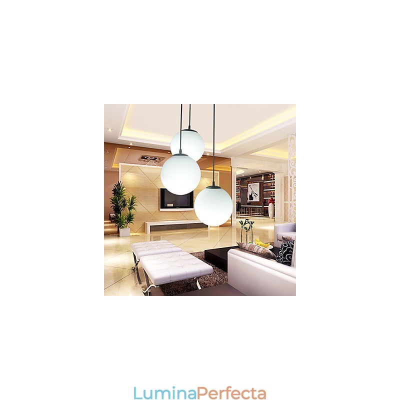 Candelabru cu bile de sticlă Lumină sferică Iluminare lampă cu un singur cap