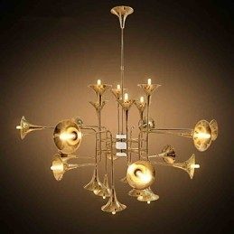 Candelabru din metal galvanizat în stil country mini