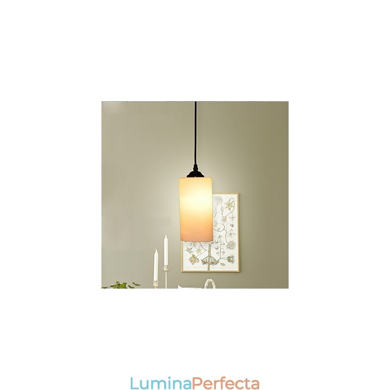 Lumină rotundă, dreptă, din sticlă, cu un singur cap