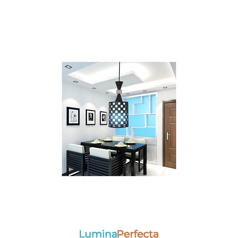 Perforații Nordic Candelabru din Fier forjat Lampă