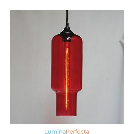Pandantiv modern din sticlă cu design maro Bubble Pandantiv modern din sticlă cu design maro Bubble