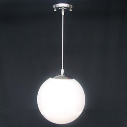 Candelabru decorativ cu bile de sticlă albă contractată
