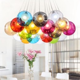 Creativ Culoarea nordică Restabilirea modurilor antice Goldfish Bowl Sticla Creative Droplight Lampă Lumină