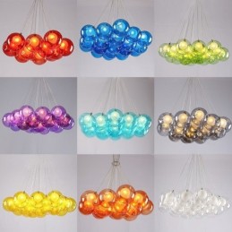 Creativ Culoarea nordică Restabilirea modurilor antice Goldfish Bowl Sticla Creative Droplight Lampă Lumină