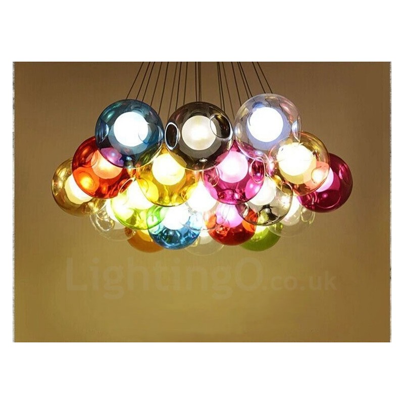 Creativ Culoarea nordică Restabilirea modurilor antice Goldfish Bowl Sticla Creative Droplight Lampă Lumină